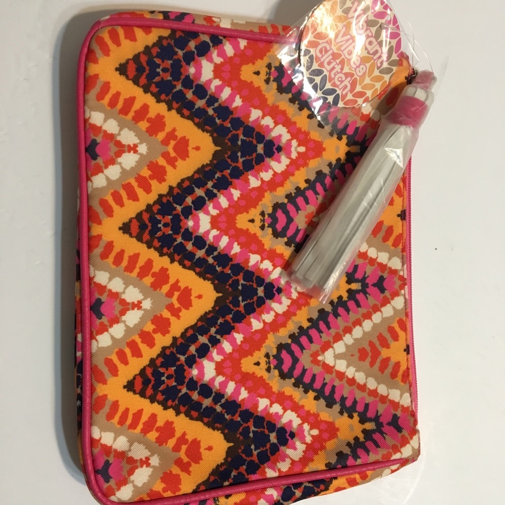 Vibrant vibes colorful clutch New